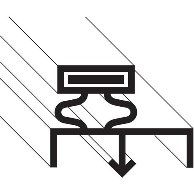TKL511500 3 Sided Door Gasket, 35 x 81 in