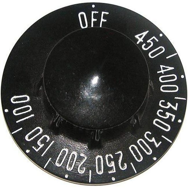Off 450 - 100 Black with White Printed Thermostat Knob for Groen Part Number 128525