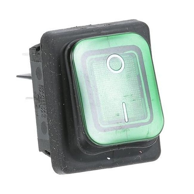 Green Lighted Rocker Switch for Prince Castle Part Number 78-228S