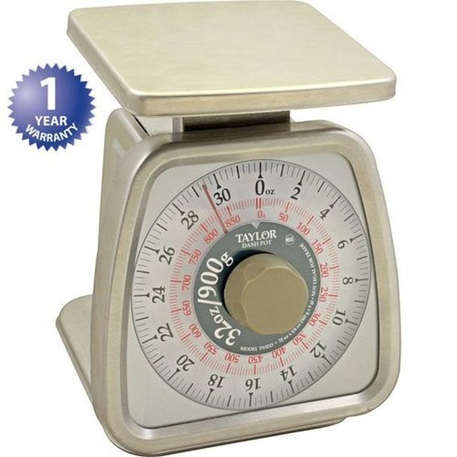 TS32D Stainless Steel Mechanical Scale with Dashpot, 32 oz Capacity