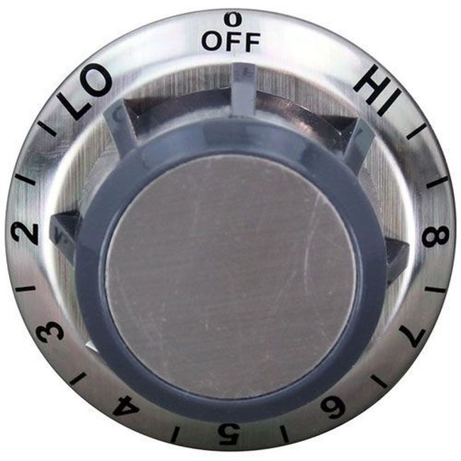 OFF-HI-8-2 Grey and Silver Tstat Dial for Wells Part Number 2R-40498