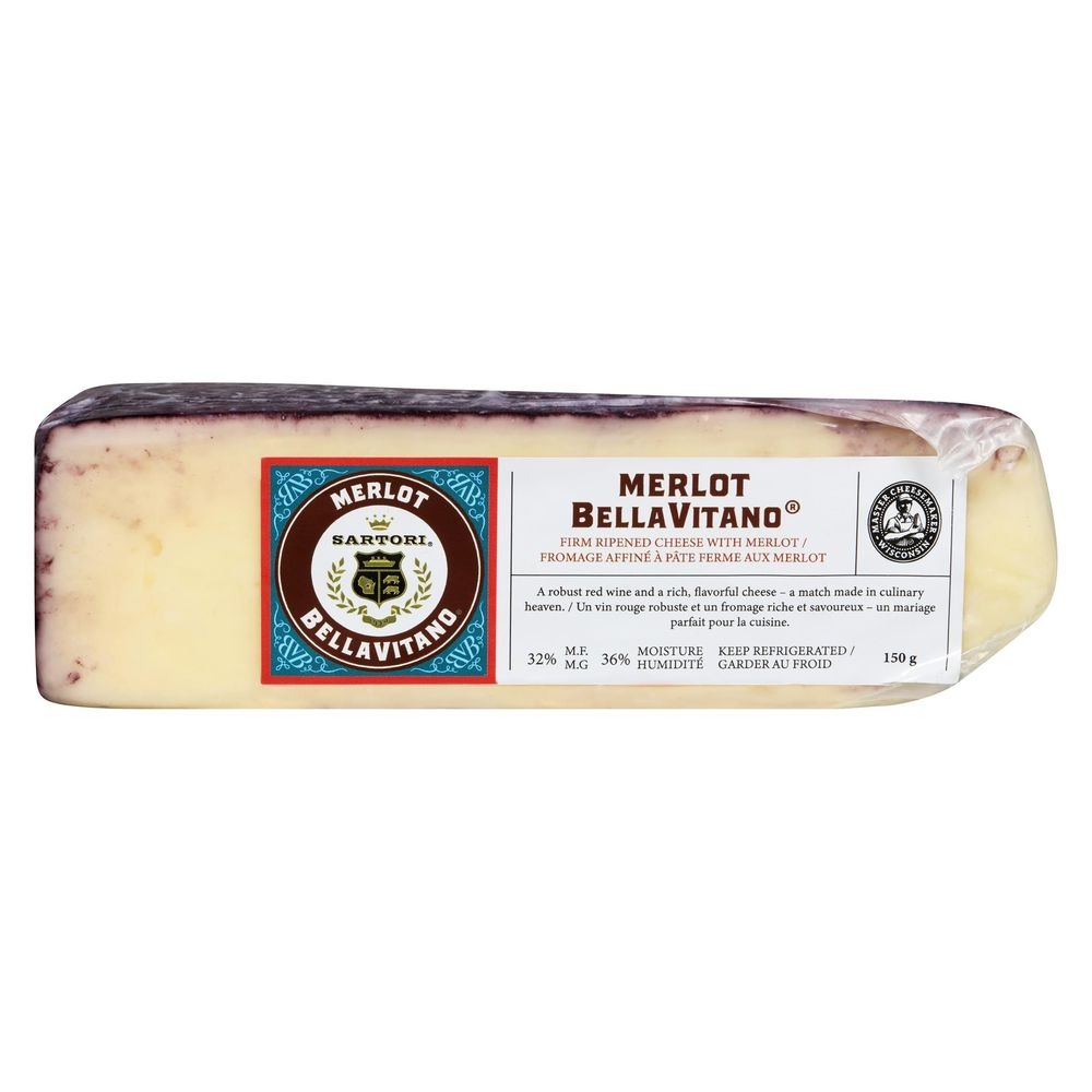 Merlot Bellavitano Cheese Wedge