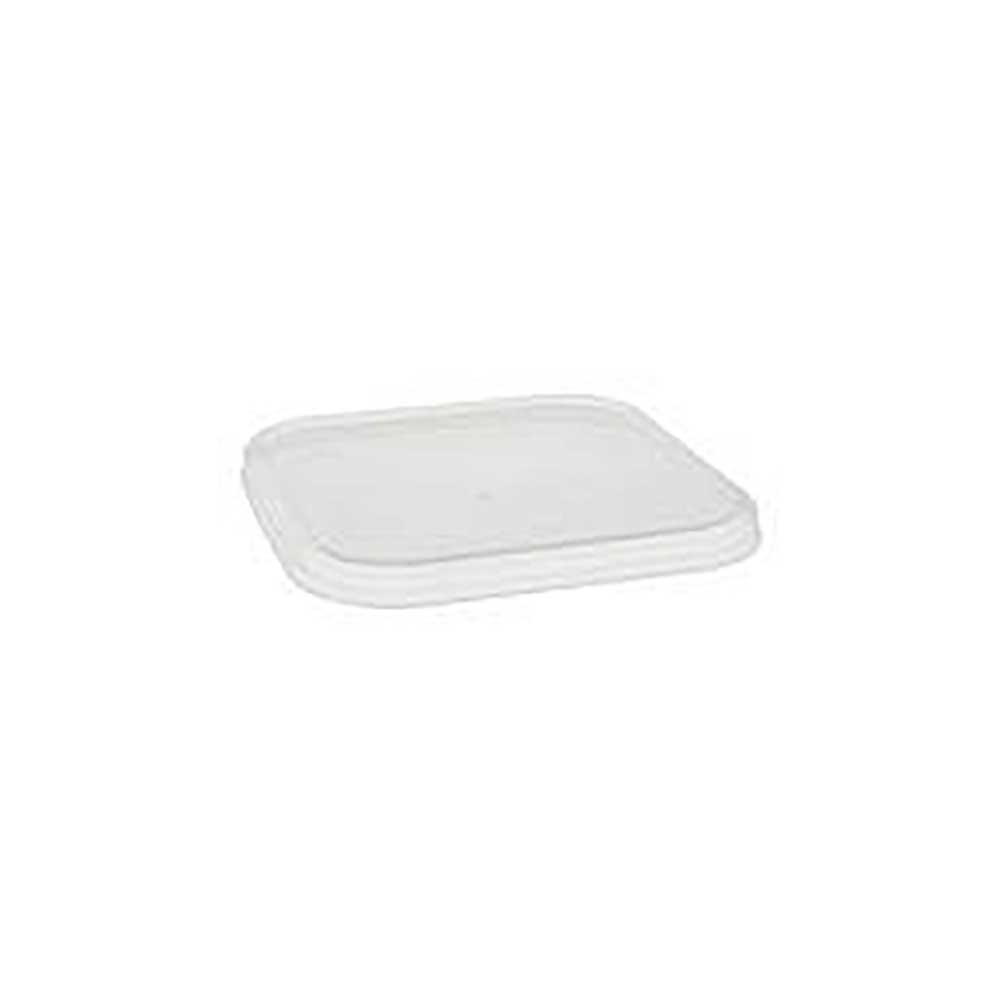 Clear Square RPET Leak Resistant Inside Platter Lid Only