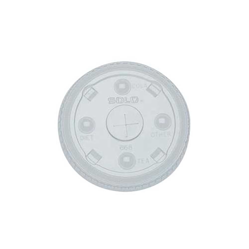 PE Clear Straw Slot Lid for 15-20 oz Cold Cup