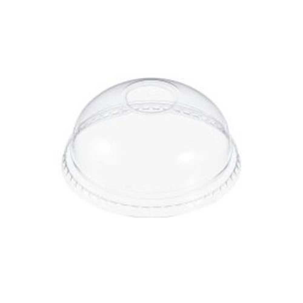 Clear Dome Lid with 1 in Hole for Plastic Cup