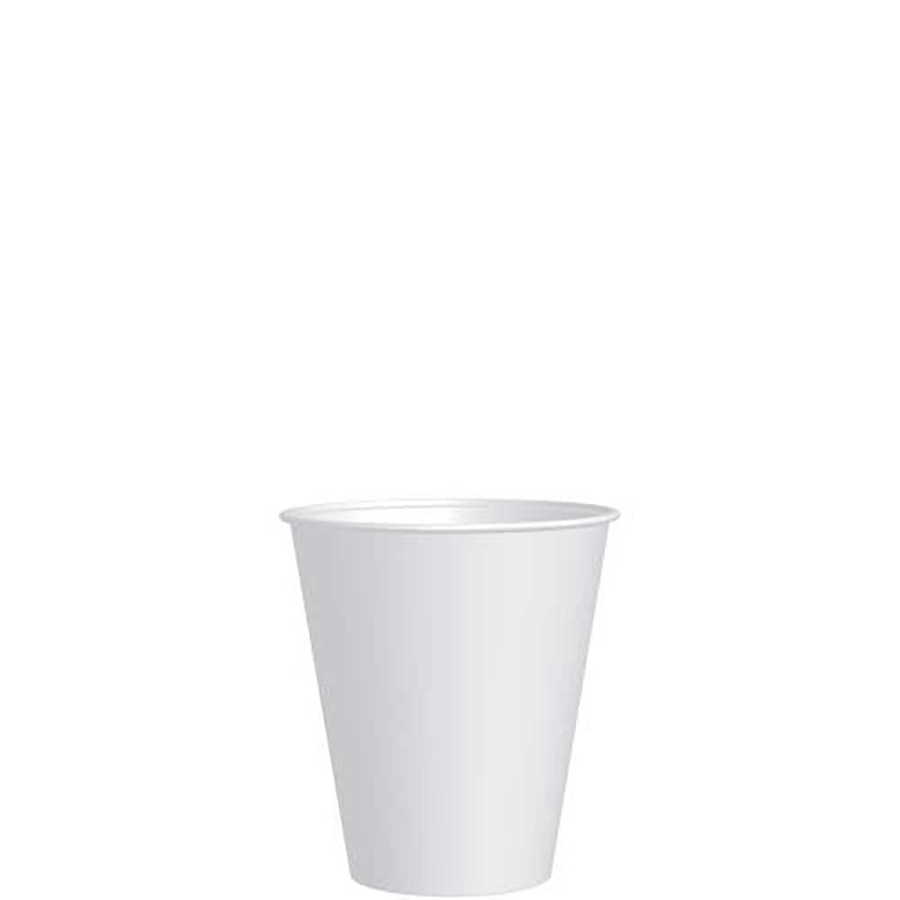 White Double Sided Poly Cup