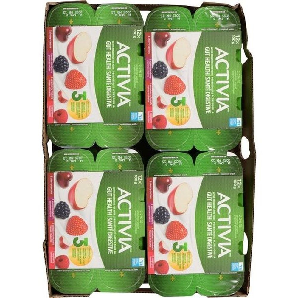 100g Raspberry Apple Blackberry Strawberry Yogurt