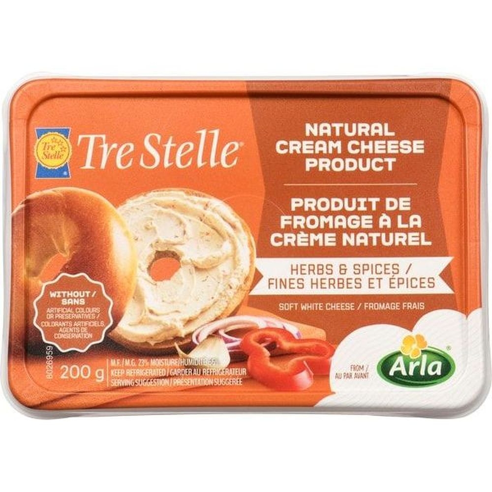 Natural Cream Cheese with Herbs and Spices