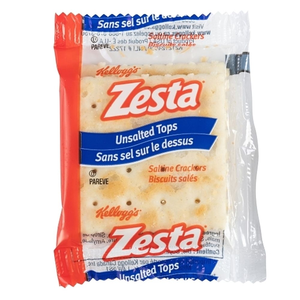 Zesta Unsalted Tops Saltine Crackers