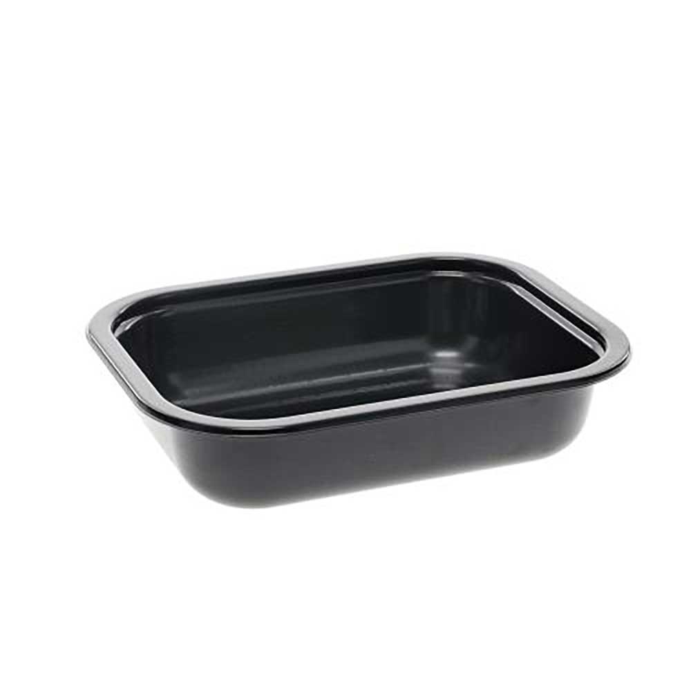 CPET Black Rectangle Tray