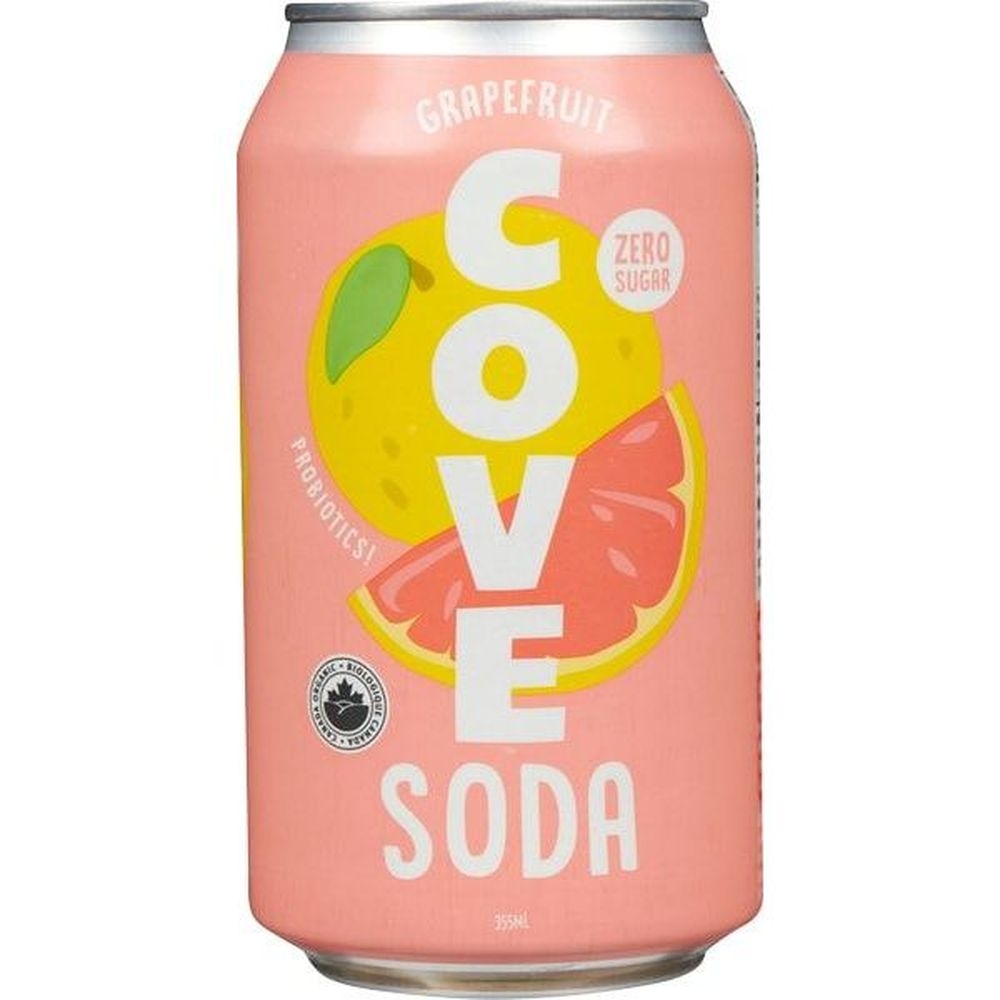 Cove Soda Grapefruit Soda, 355 Ml -- 12 Per Case