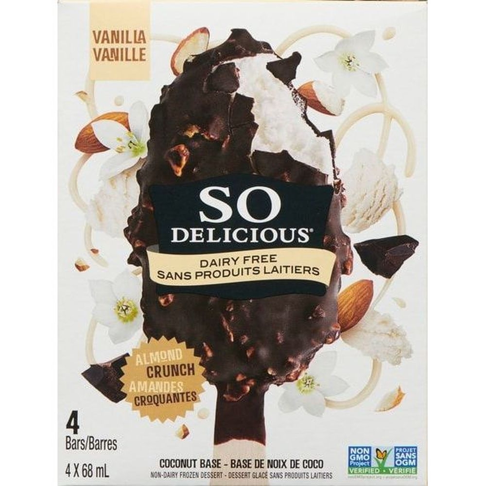 68 mL Coconut Almond Crunch Vanilla Frozen Dessert Bar