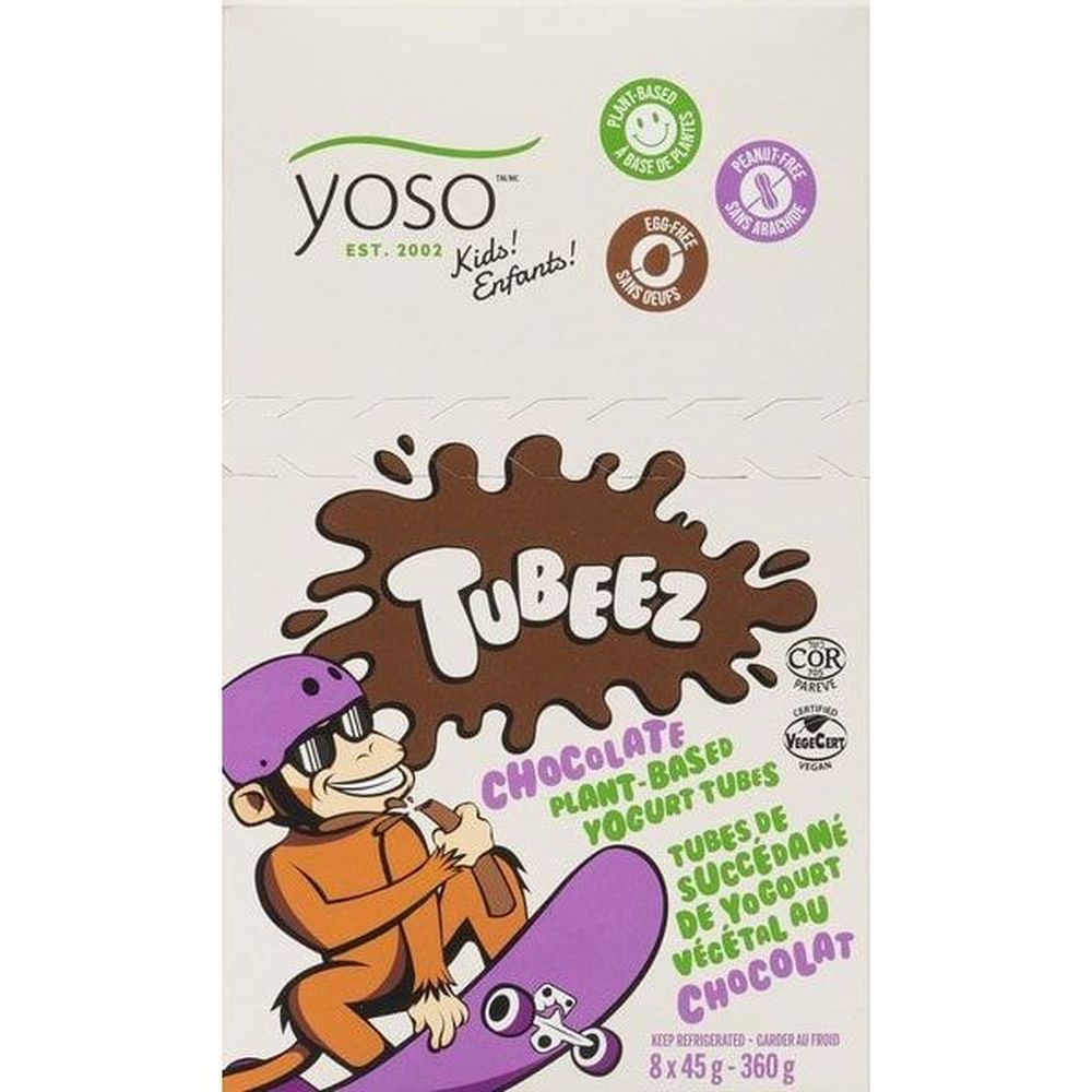Tubeez Chocolate Plant Based Yogurt Tubes