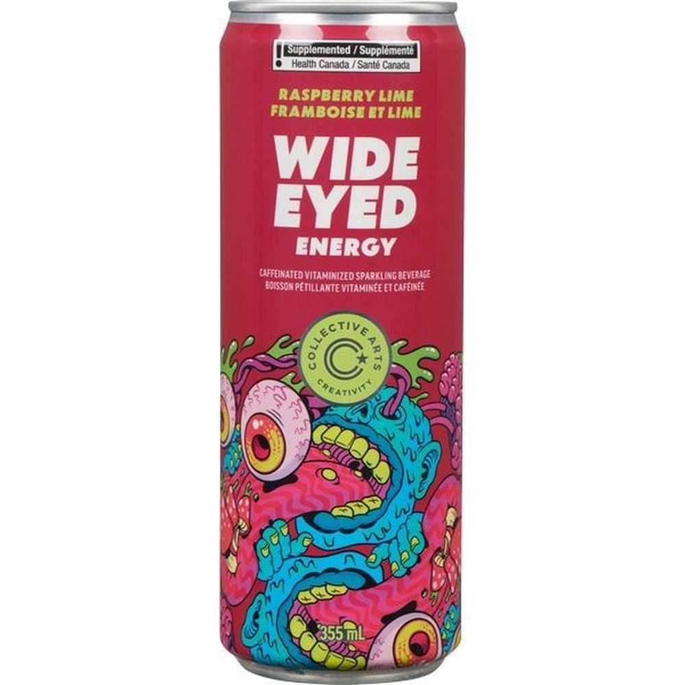 Wide Eyed Raspberry Lime Energy Drink