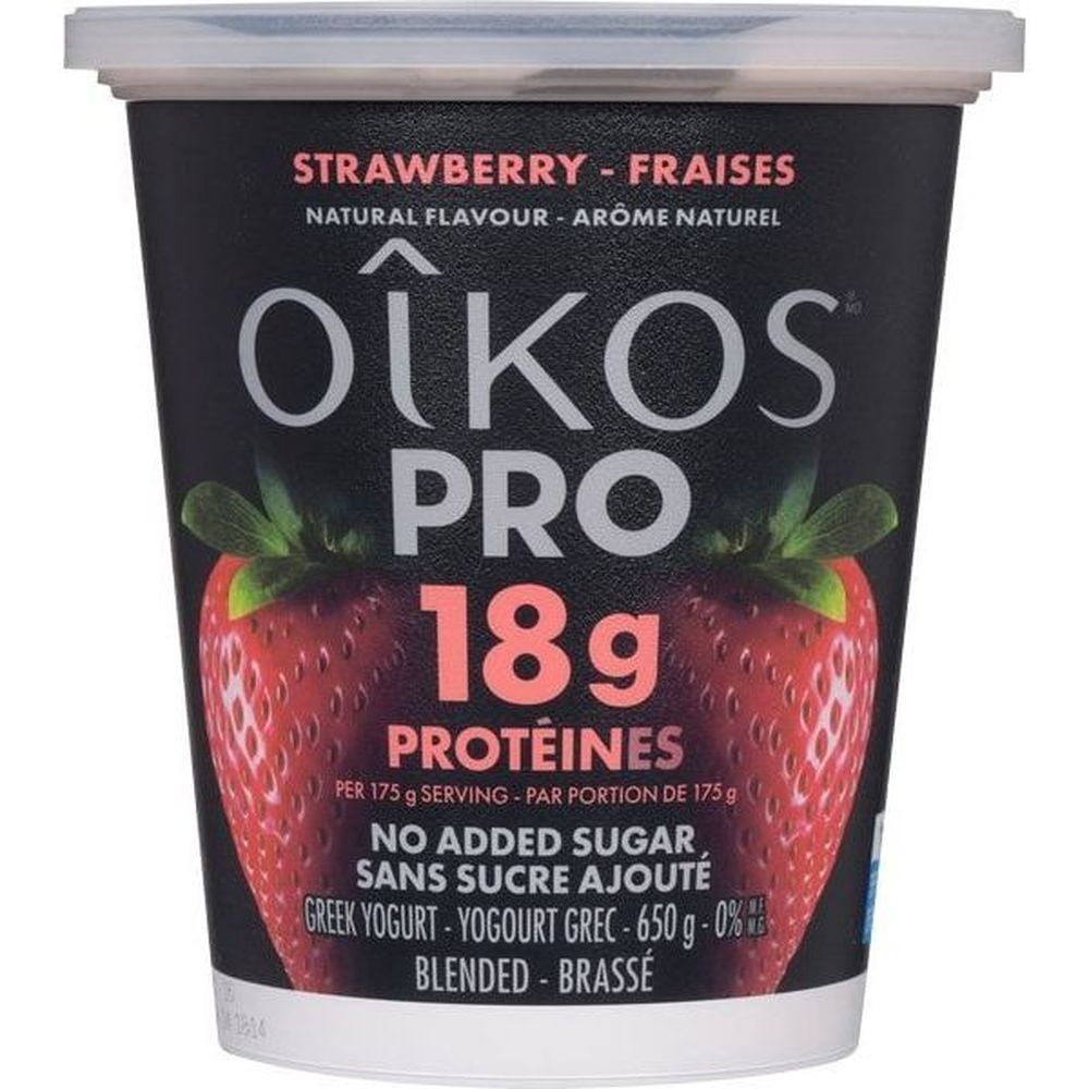 Pro 0 Percent Milk Fat Strawberry Greek Yogurt