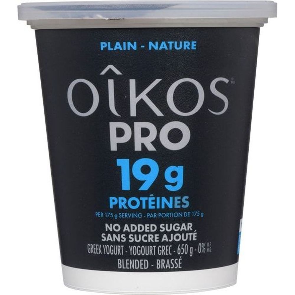 Pro 0 Percent Milk Fat Plain Greek Yogurt