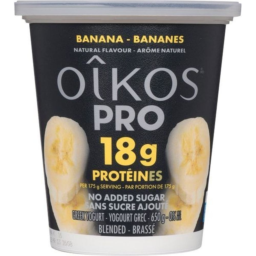 Pro 0 Percent Milk Fat Banana Greek Yogurt