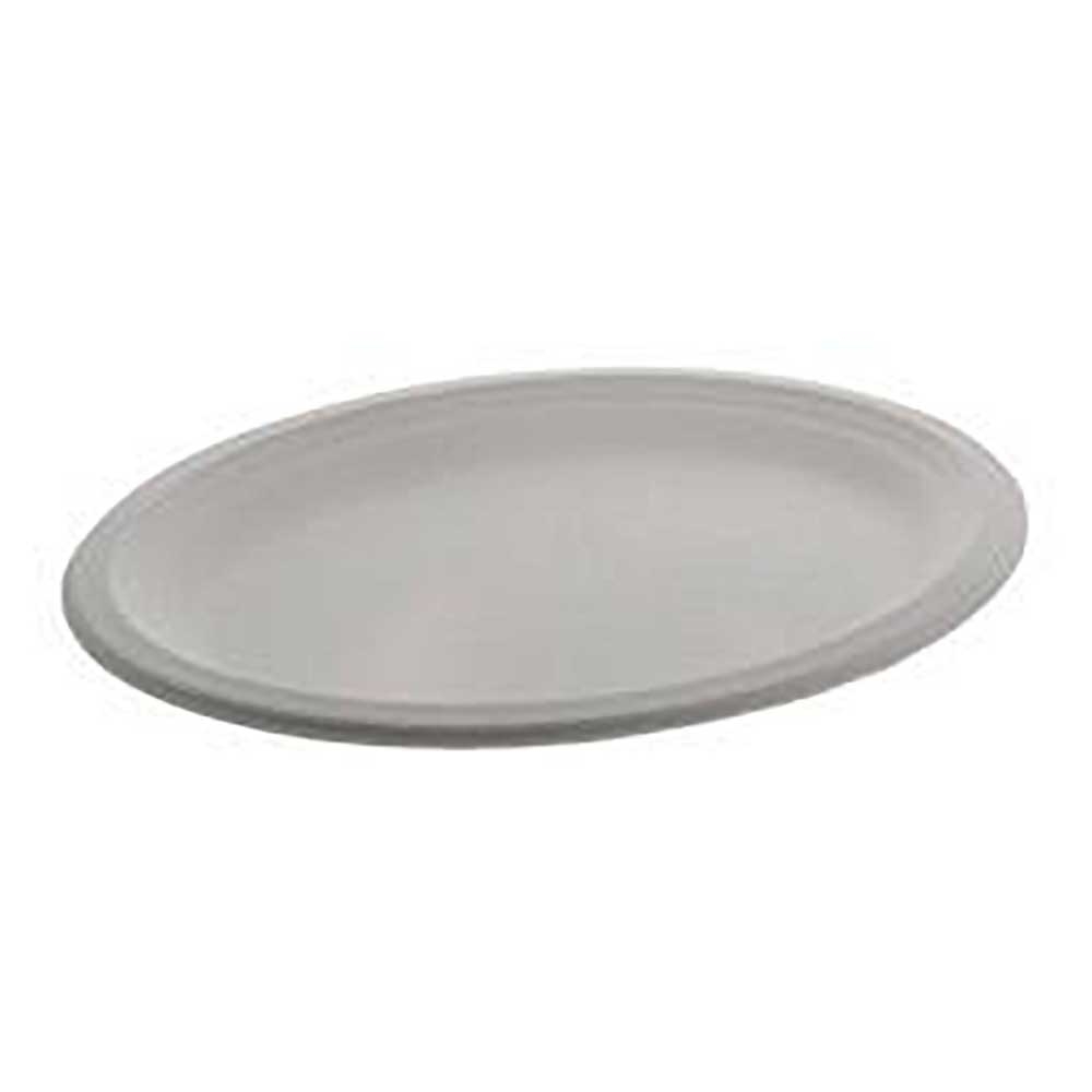 White Compostable Molded Fiber Blend Platter