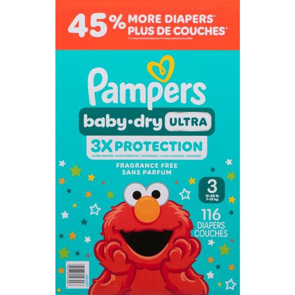 Baby Dry Ultra Size 3 Diapers for Medium