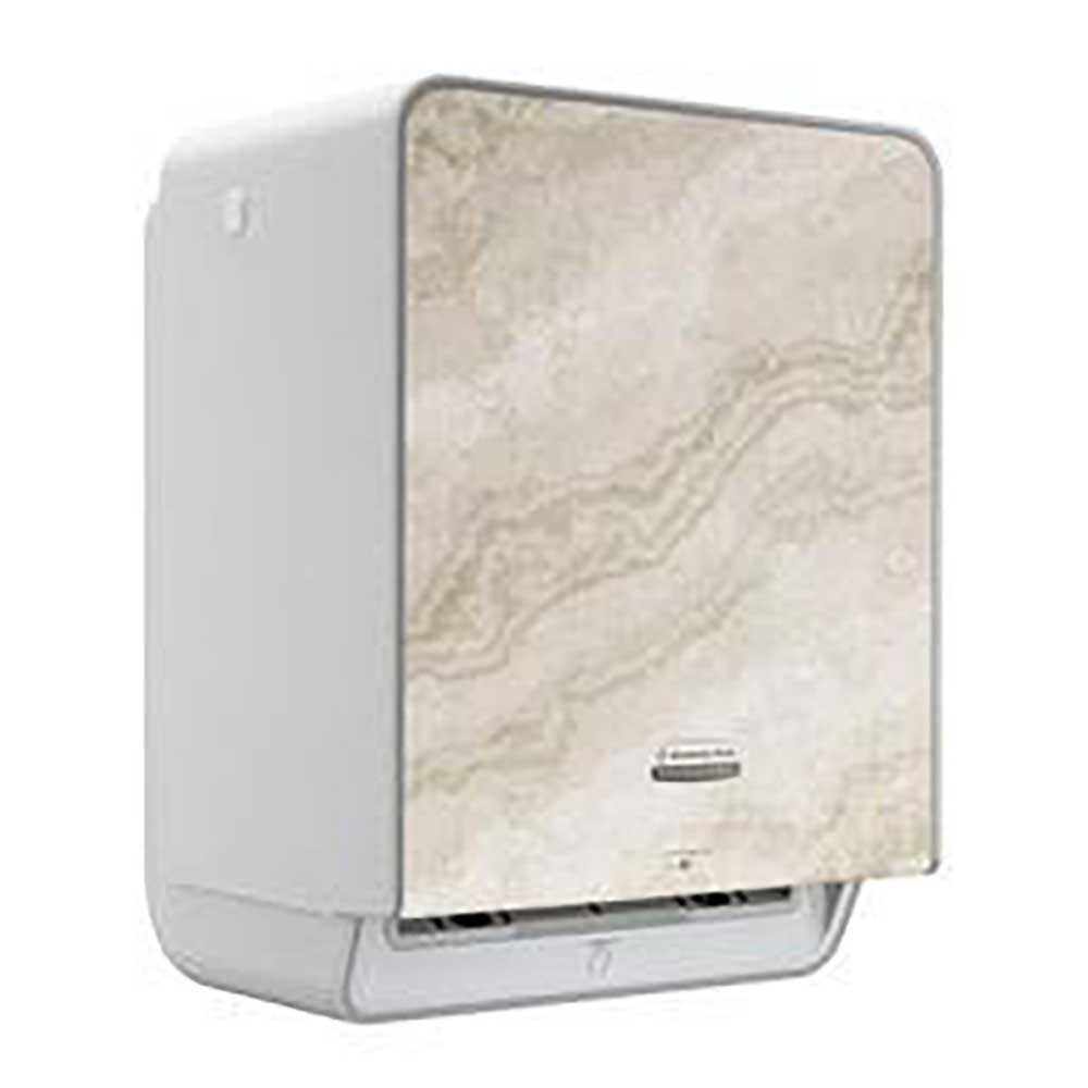 ICON Automatic Hard Roll Towel Dispenser with Warm Marble Design Faceplate