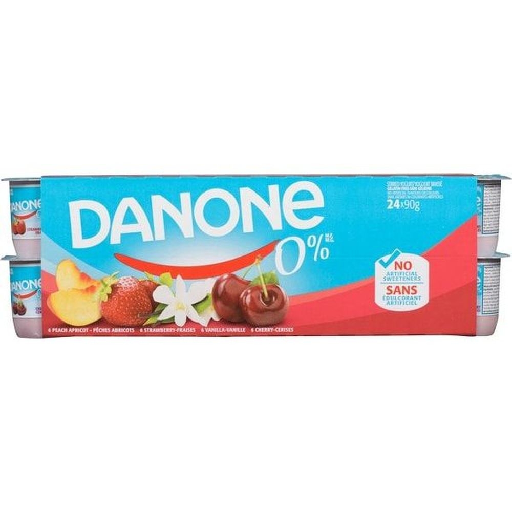 0 Percent Milk Fat Strawberry/Vanilla/Peach-Apricot/Cherry Yogurt
