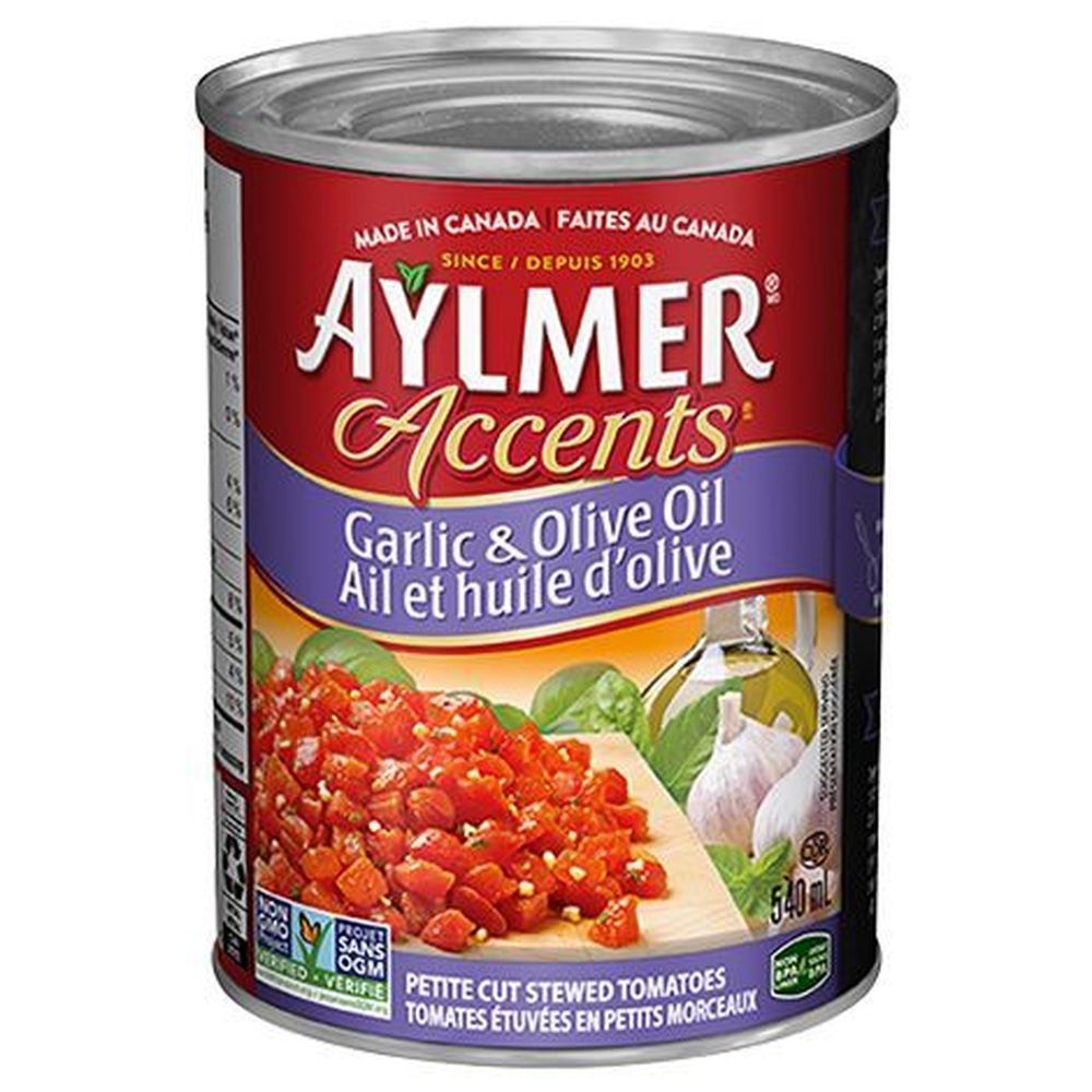 Accent Stewed Tomatoes with Garlic and Olive Oil