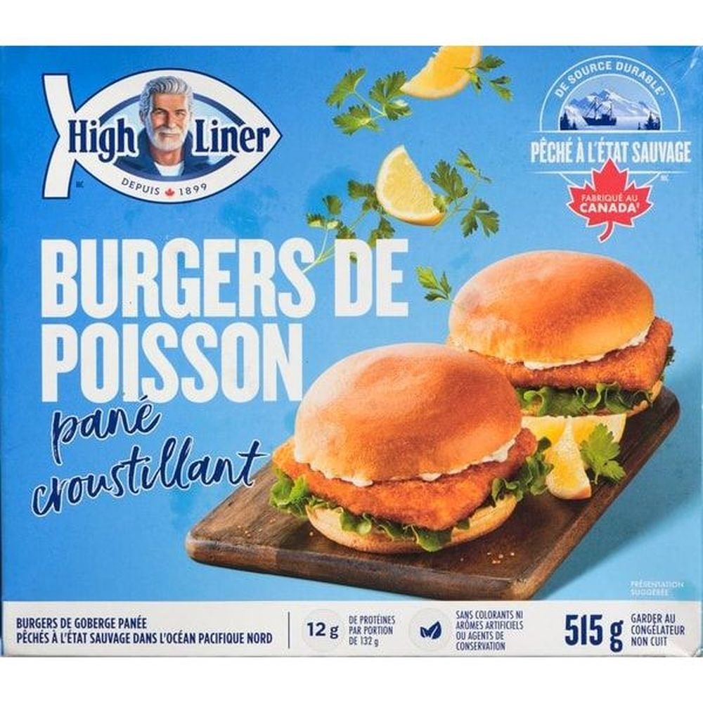 High Liner Breaded Fish Burger, 515 G -- 12 Per Case