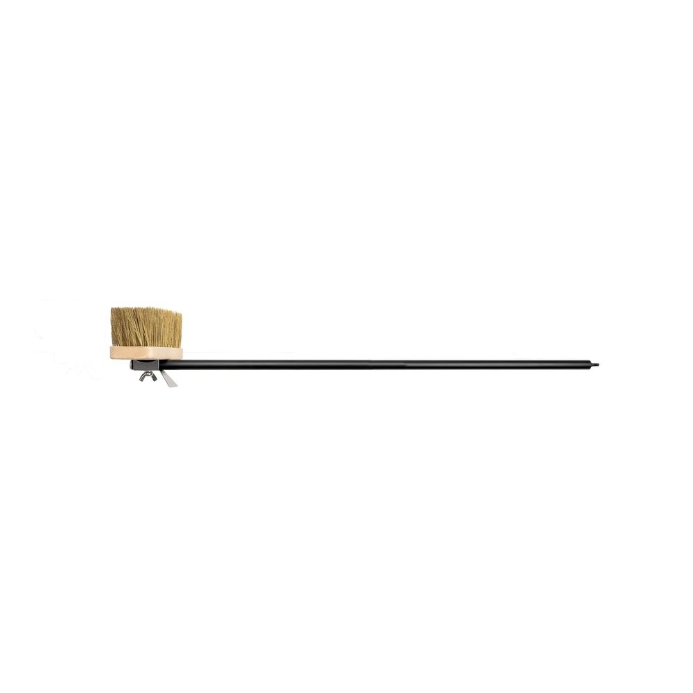 Napolitani Rotating Oven Brush with Brass Bristles on Wooden Head 35 in