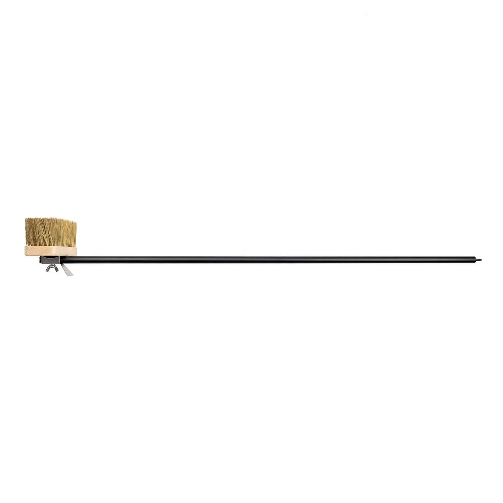 Napolitani Rotating Oven Brush with Brass Bristles on Wooden Head