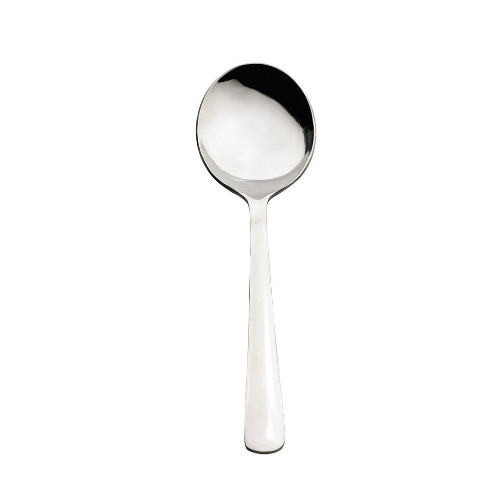18/0 Stainless Steel Mirror Finish Round Soup Spoon