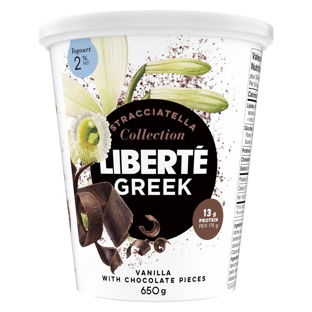 2 Percent Milk Fat Greek Yogurt Vanilla with Chocolate Pieces