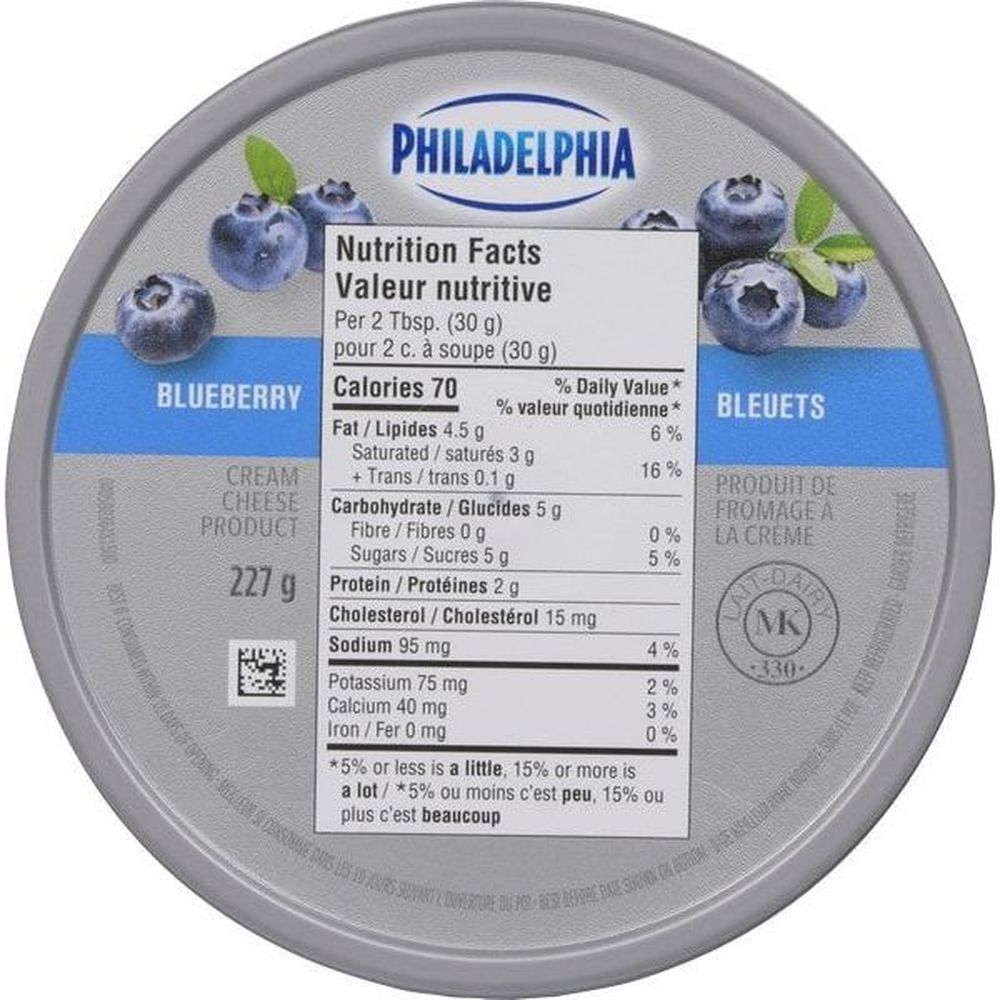 Blueberry Cream Cheese Pail