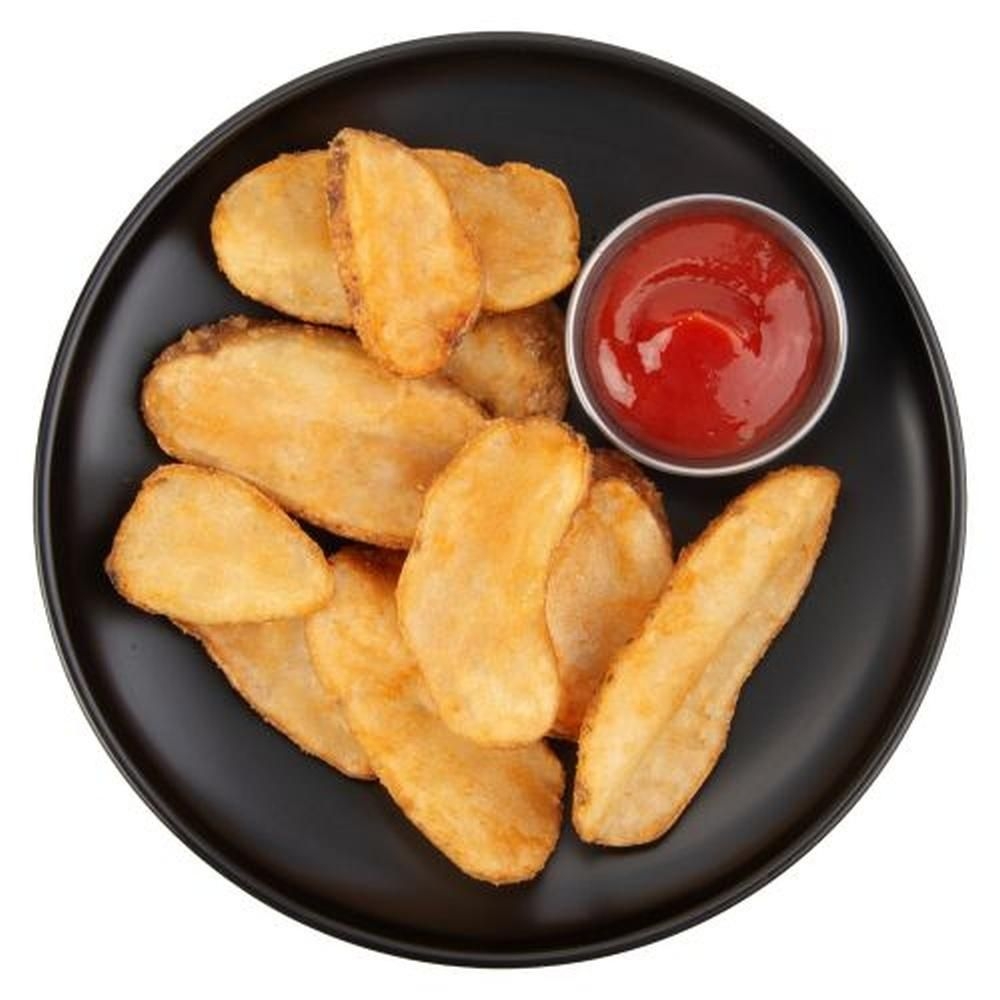 Beer Batter Wavy Potatoes with Skin