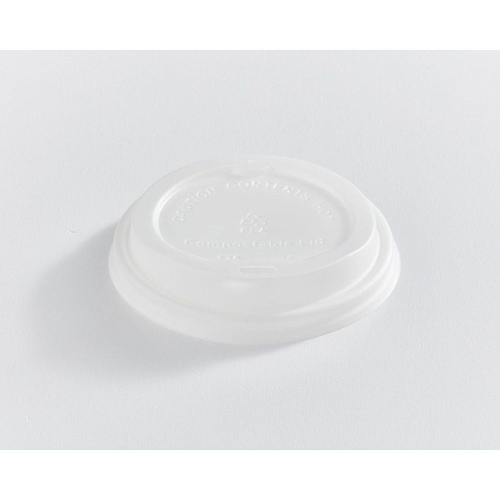 CPLA Compostable Lid for 10-20 oz Paper Cup