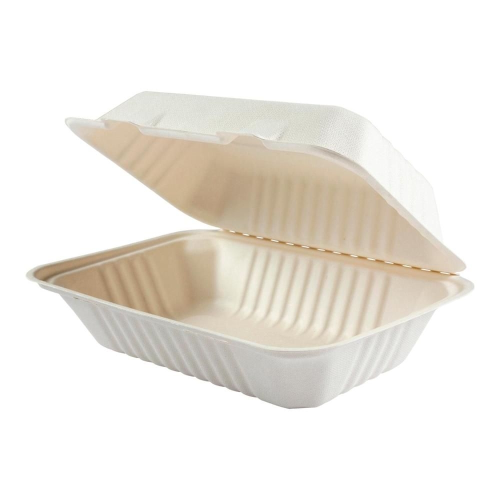 9 x 3 in Bagasse Rectangle Container