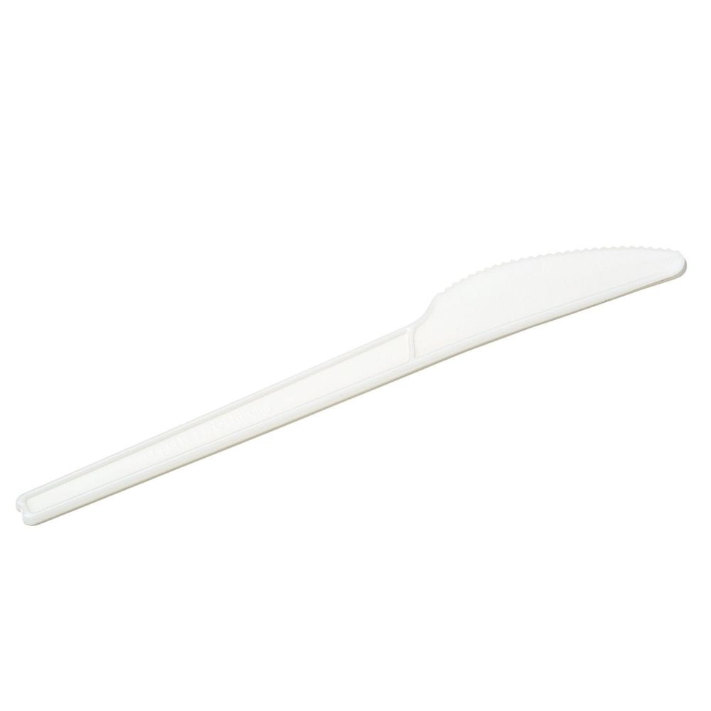 CPLA Compostable Natural White Knife