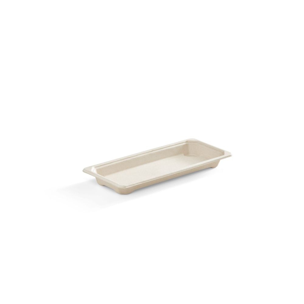 Compostable Bagasse Slim Long Fibre Sushi Tray