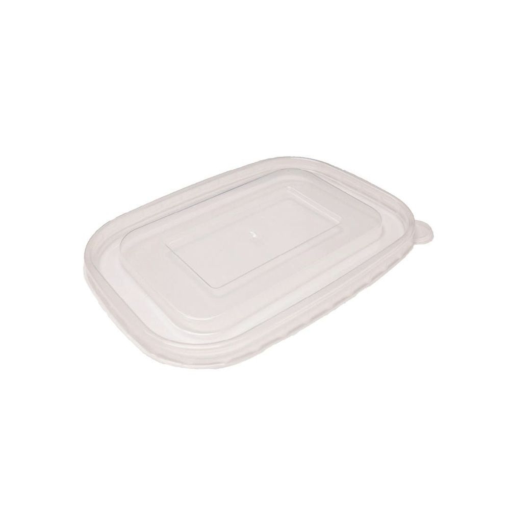 Forest Collection Polypropylene Lid for 16-32 oz Rectangular Recyclable Bamboo Bowls