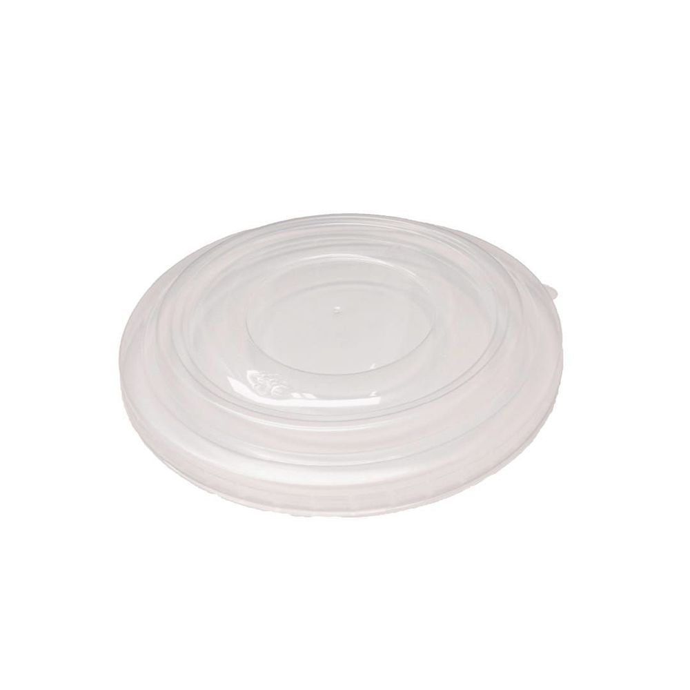 Forest Collection Polypropylene Lid for 44 oz Round Bamboo Recyclable Bowls
