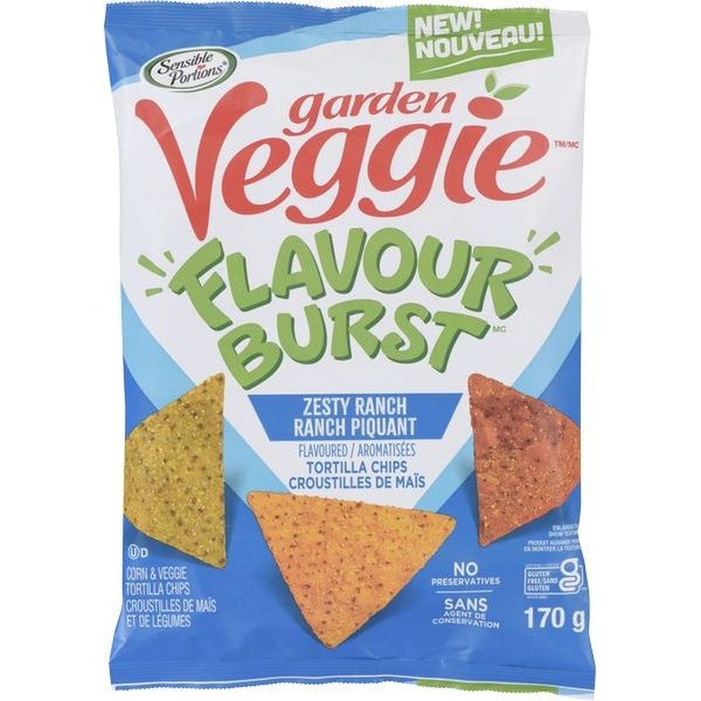 Garden Veggie Flavour Burst Zesty Ranch Tortilla Chips