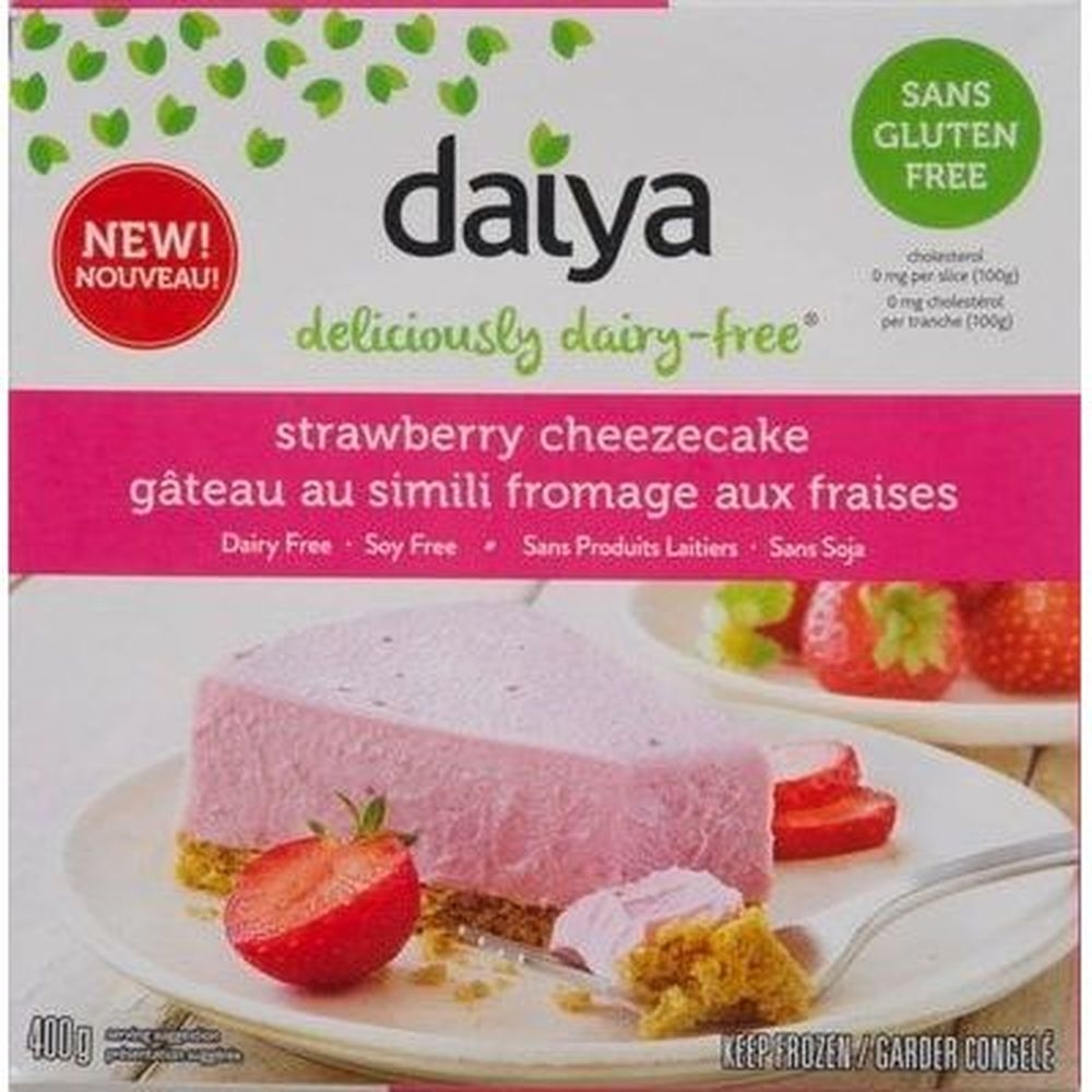 Dairy Free Strawberry Cheezecake