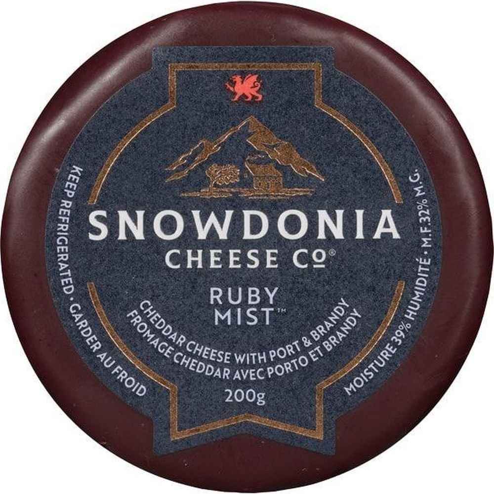 Ruby Mist Mature Cheddar Cheese with Port and Brandy