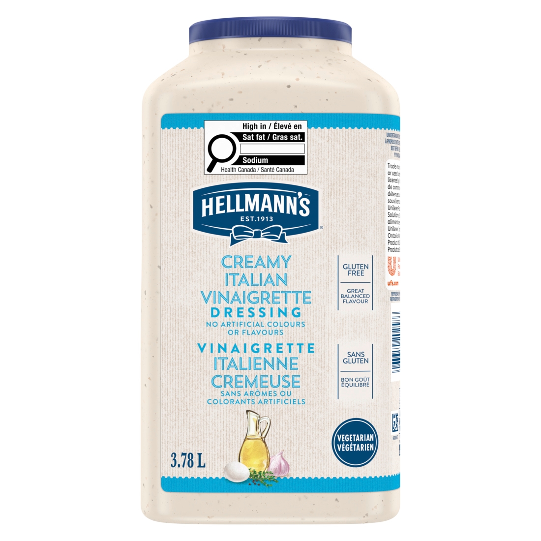 Hellmann's Gluten Free Italian Creamy Dressing, 3.78 L