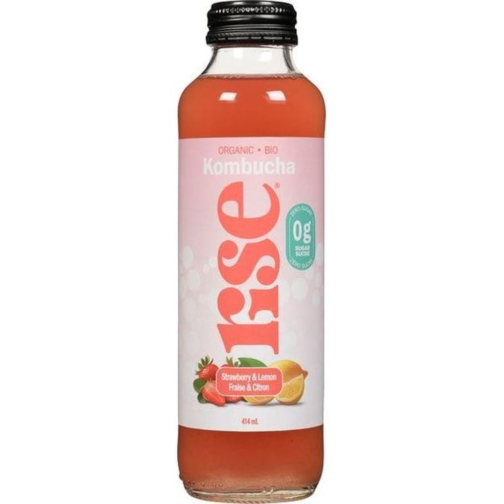 Organic Strawberry and Lemon Kombucha