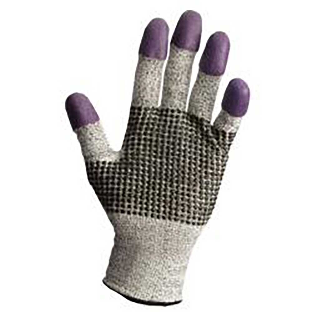 G60 Medium Grey / Purple Size 8 Nitrile Cut Resistant Gloves