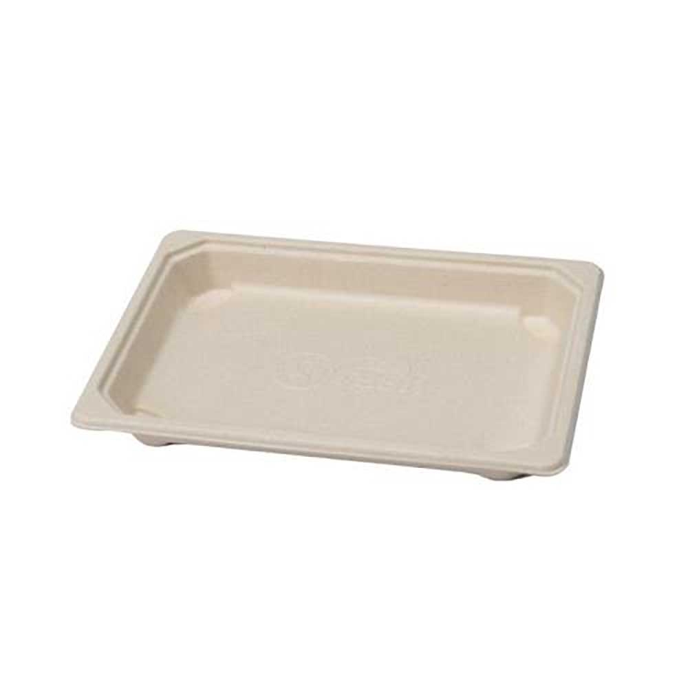 Beige Fibre Sushi Tray