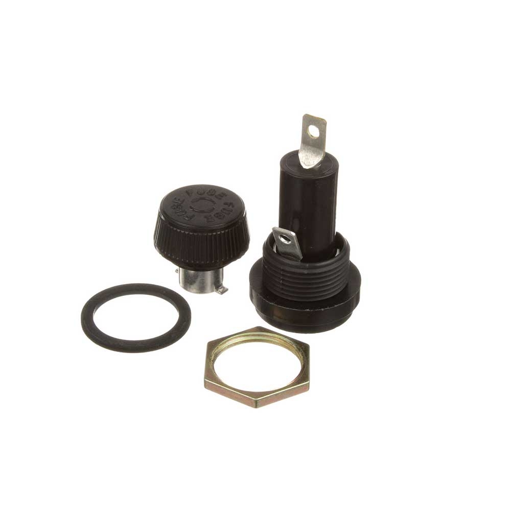 DUK153200 Fuse Holder with Push Turn Bayonet Cap, 13/32 x 1 5/16 in