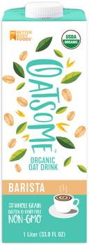 Betterbody Foods Oatsome Barista Oat Milk, 1 Liter -- 6 per case