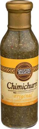Gaucho Ranch Original Chimichurri Sauce, 12.5 Ounce -- 6 per case