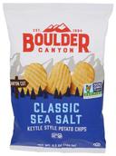 Boulder Canyon Classic Sea Salt Canyon Cut Kettle Style Potato Chips, 6.5 Ounce -- 12 per case